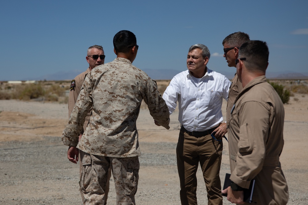 Mr. Gregg Habel visits MAGTF-23 command and staff during ITX 4-24