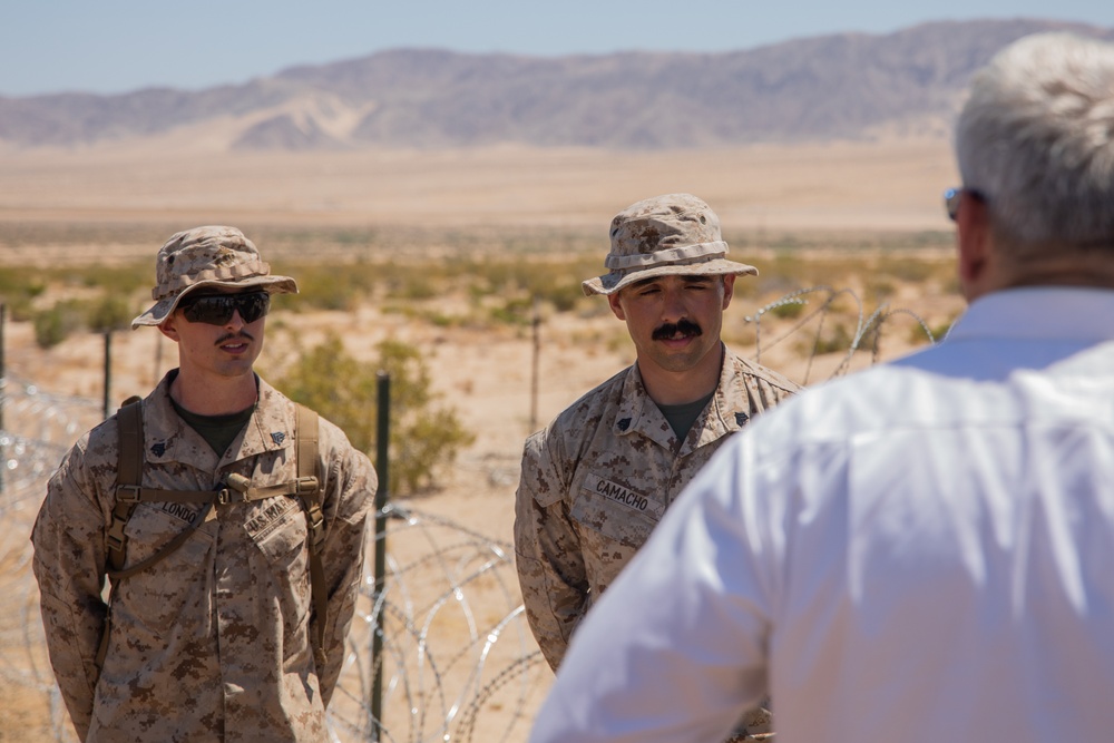 Mr. Gregg Habel visits MAGTF-23 command and staff during ITX 4-24