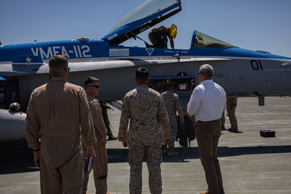 Mr. Gregg Habel visits MAGTF-23 command and staff during ITX 4-24