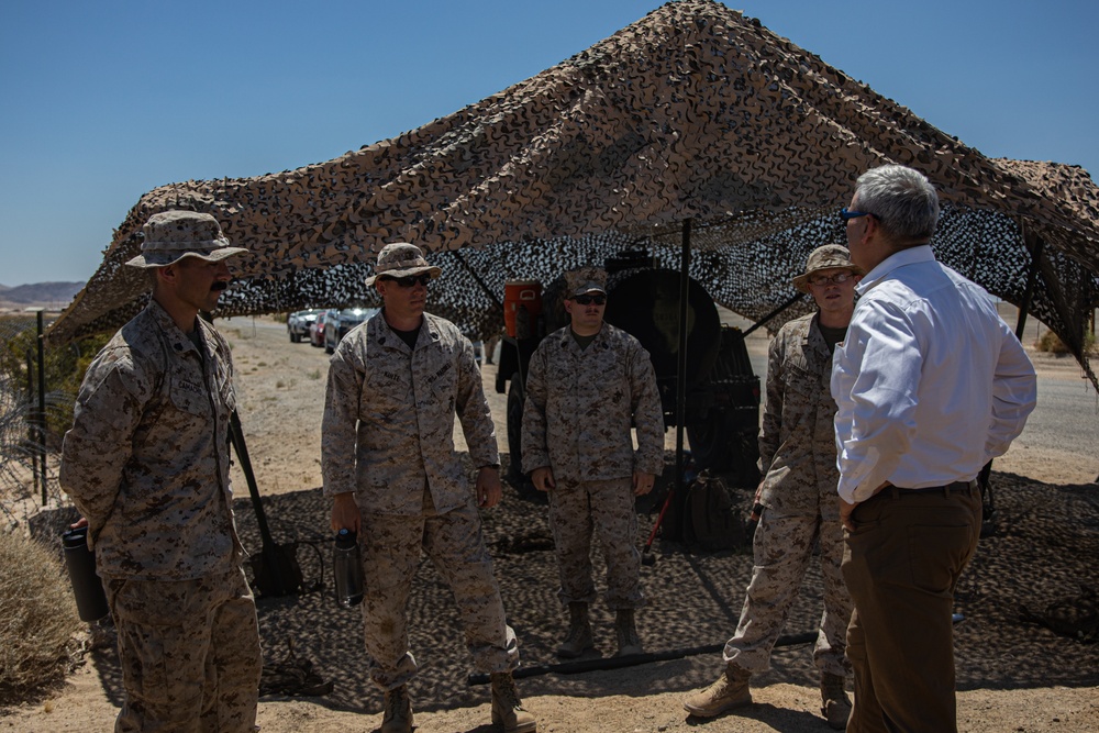 Mr. Gregg Habel visits MAGTF-23 command and staff during ITX 4-24