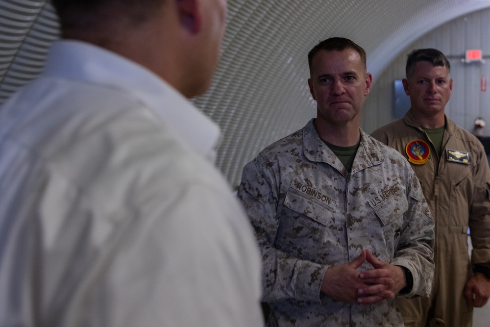 Mr. Gregg Habel visits MAGTF-23 command and staff during ITX 4-24