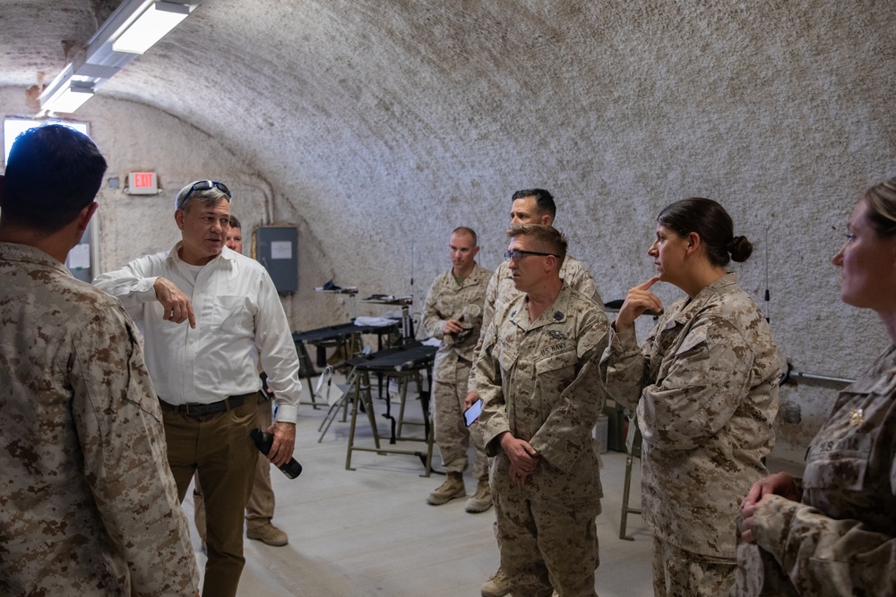 Mr. Gregg Habel visits MAGTF-23 command and staff during ITX 4-24