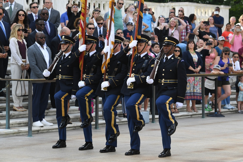 Wreath Laying at the Tomb of the Unknown Soldier