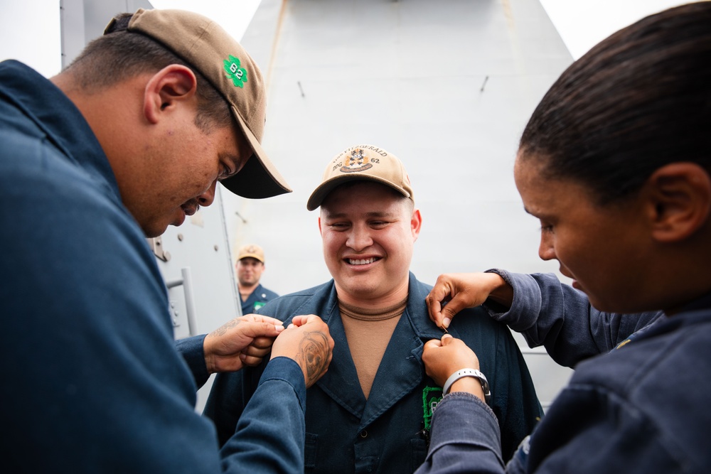 USS Fitzgerald Pinning Ceremony