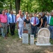 CTNG helps unveil burial marker for Civil War Soldier, parents’ refurbished gravestone