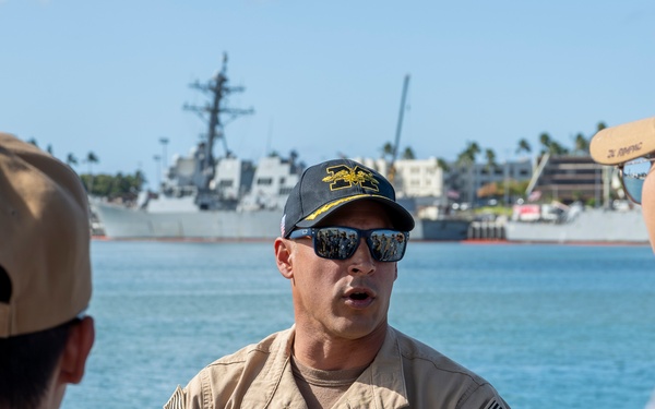 ROK Sailors in RIMPAC 2024 Tour USS Missouri