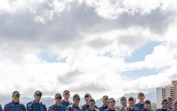 ROK Sailors in RIMPAC 2024 Tour USS Missouri