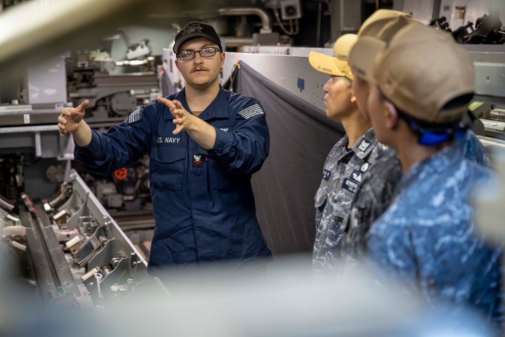 ROK Sailors in RIMPAC 2024 Tour USS Missouri