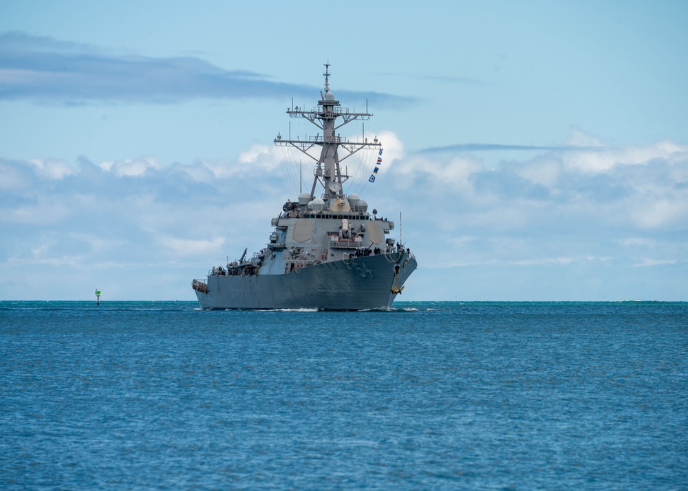 USS Curtis Wilbur Arrives for RIMPAC 2024