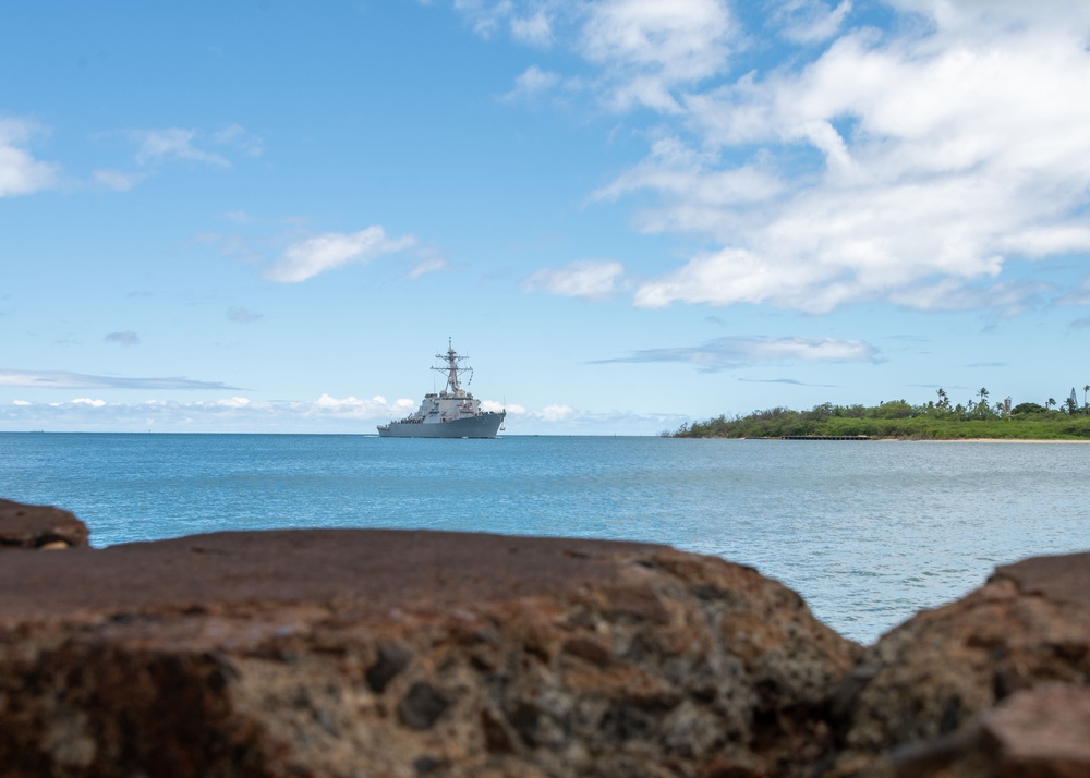 USS Curtis Wilbur Arrives for RIMPAC 2024