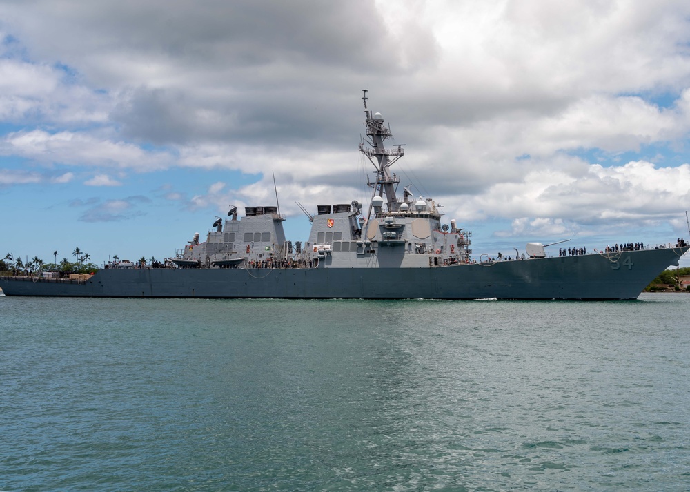 USS Curtis Wilbur Arrives for RIMPAC 2024