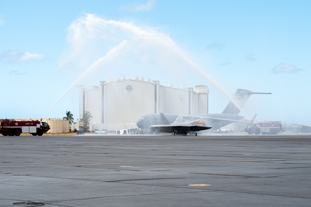 Col. Keith Young, 15th Wing deputy commander's fini flight and retirement ceremony
