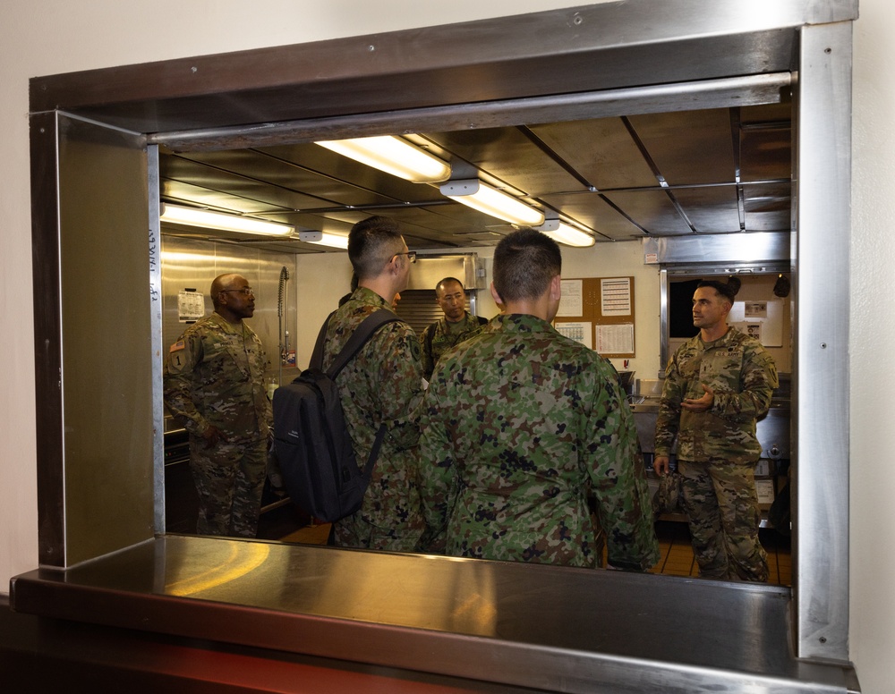 Chief Warrant Officer 3 Nicholas conducts LSV tours with distinguish visitors