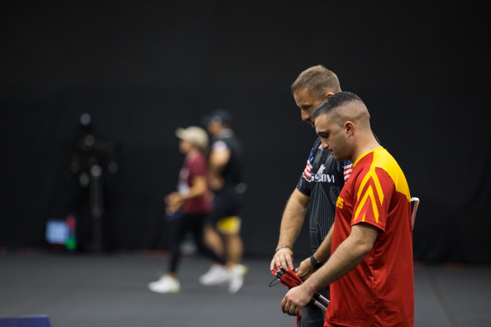 2024 DoD Warrior Games Athletes Nock, Aim, And Hit Their Targets with Adaptive Archery Competition