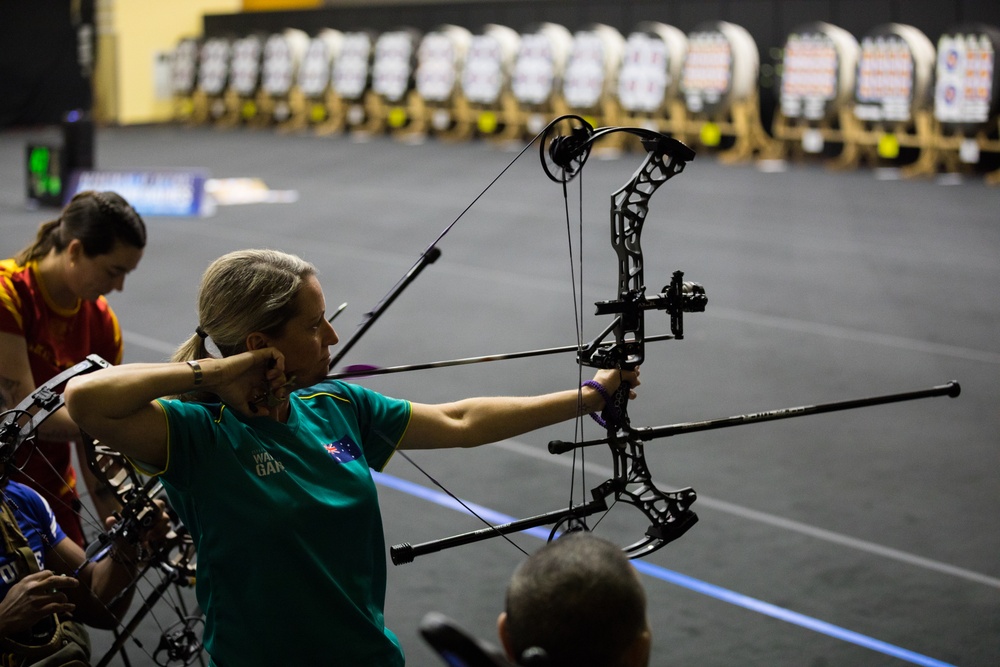 2024 DoD Warrior Games Athletes Nock, Aim, And Hit Their Targets with Adaptive Archery Competition