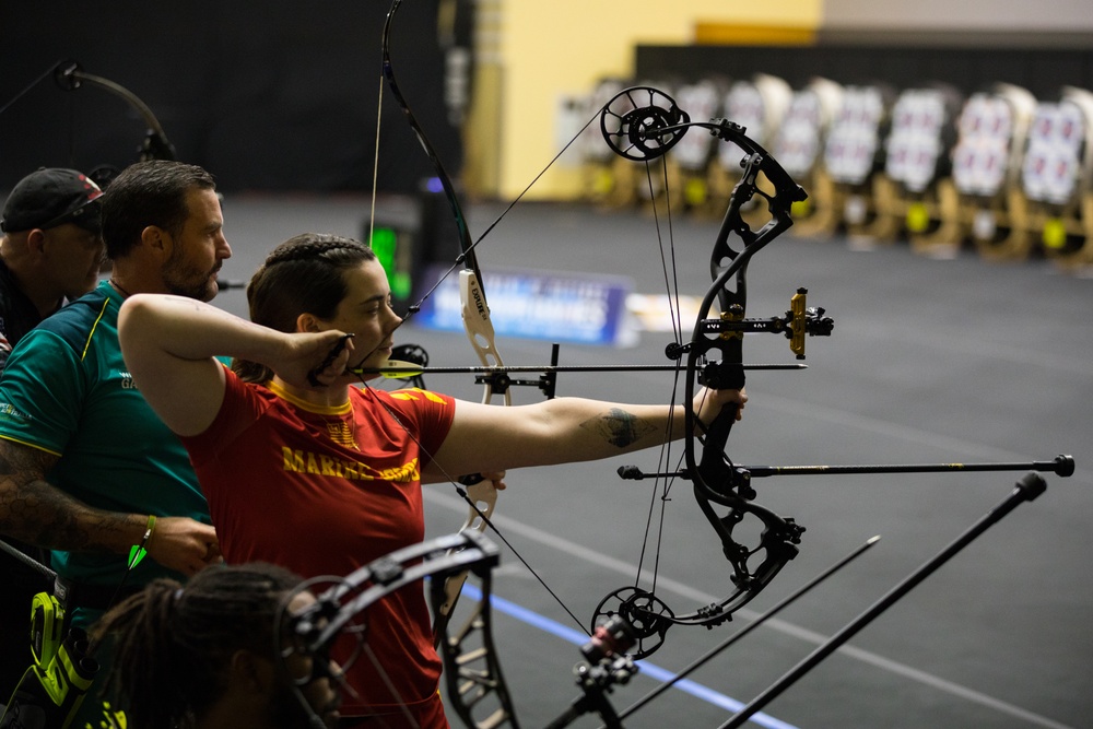 2024 DoD Warrior Games Athletes Nock, Aim, And Hit Their Targets with Adaptive Archery Competition