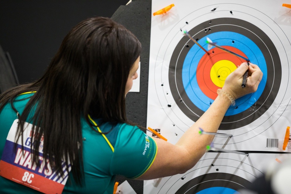 2024 DoD Warrior Games Athletes Nock, Aim, And Hit Their Targets with Adaptive Archery Competition