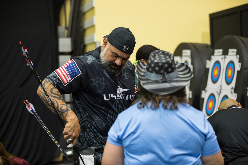 2024 DoD Warrior Games Athletes Nock, Aim, And Hit Their Targets with Adaptive Archery Competition