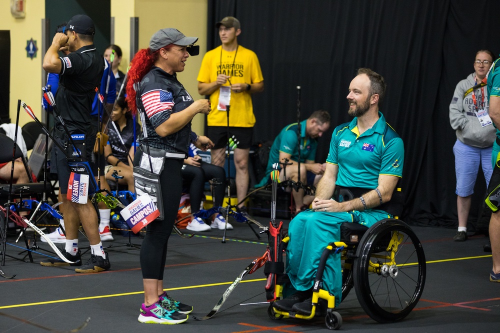 2024 DoD Warrior Games Athletes Nock, Aim, And Hit Their Targets with Adaptive Archery Competition