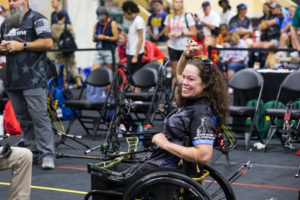 2024 DoD Warrior Games Athletes Nock, Aim, And Hit Their Targets with Adaptive Archery Competition