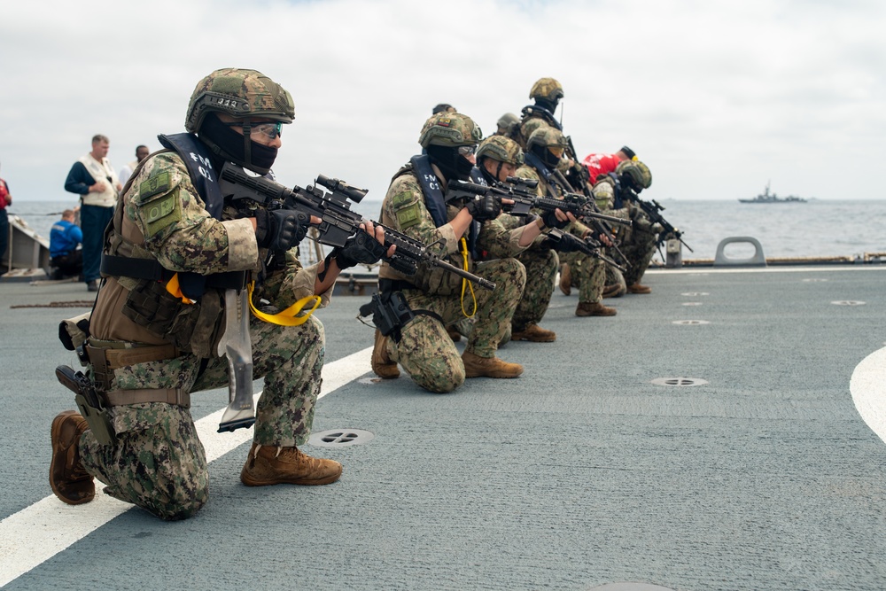 Porter Hosts Bilateral Visit, Board, Search, and Seizure Drills