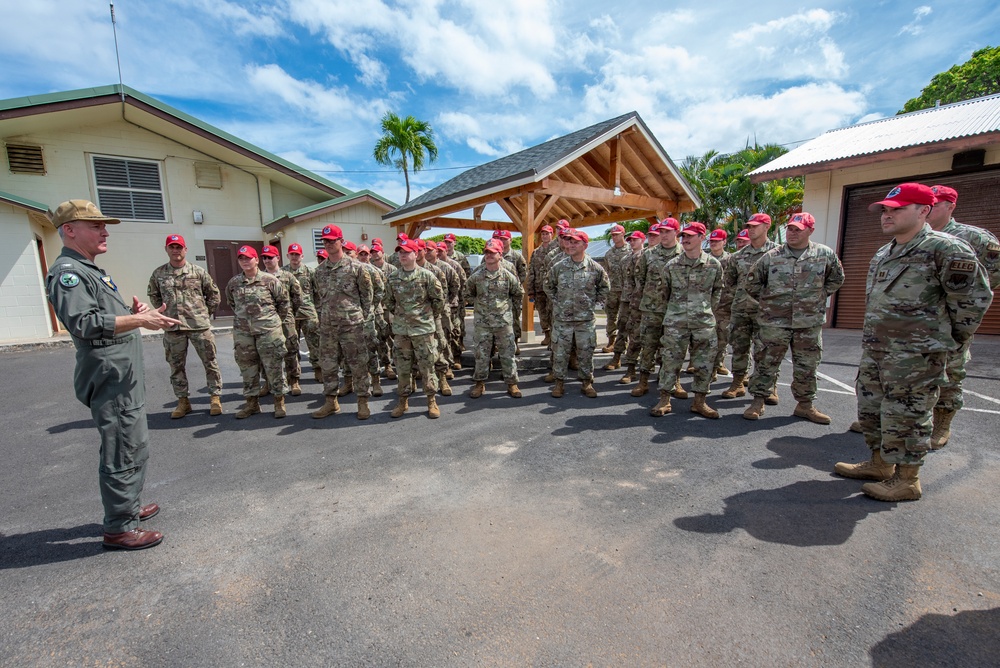 PMRF Commanding Officer Thanks Red Horse Squadron for Hard Work During Deployment