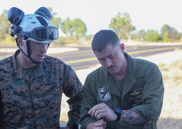 VMFA-214 loads Australian ordnance on to USMC F-35B
