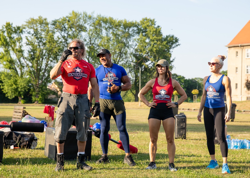 American Gladiators Visits 1st Cavalry Division Troopers