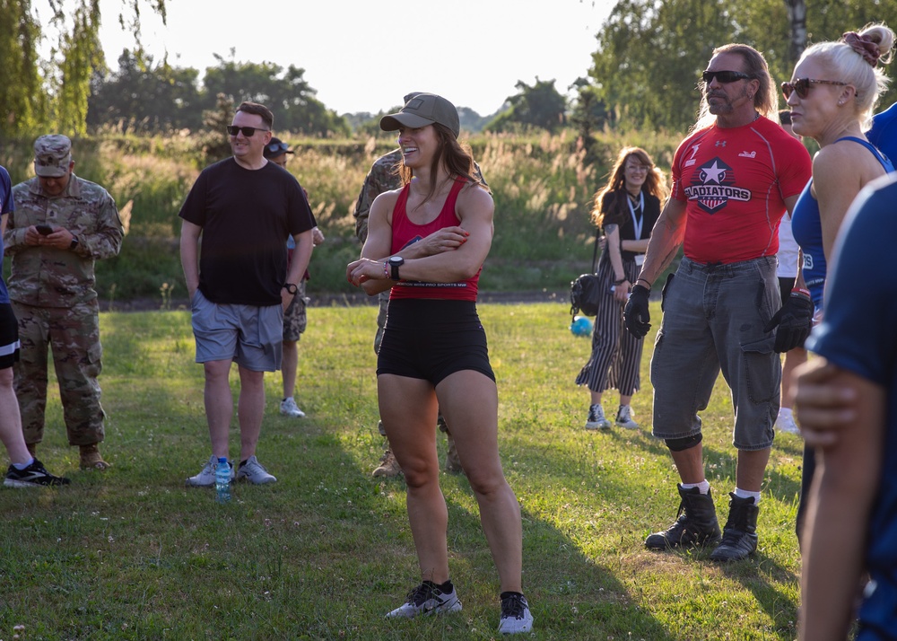 American Gladiators Visits 1st Cavalry Division Troopers