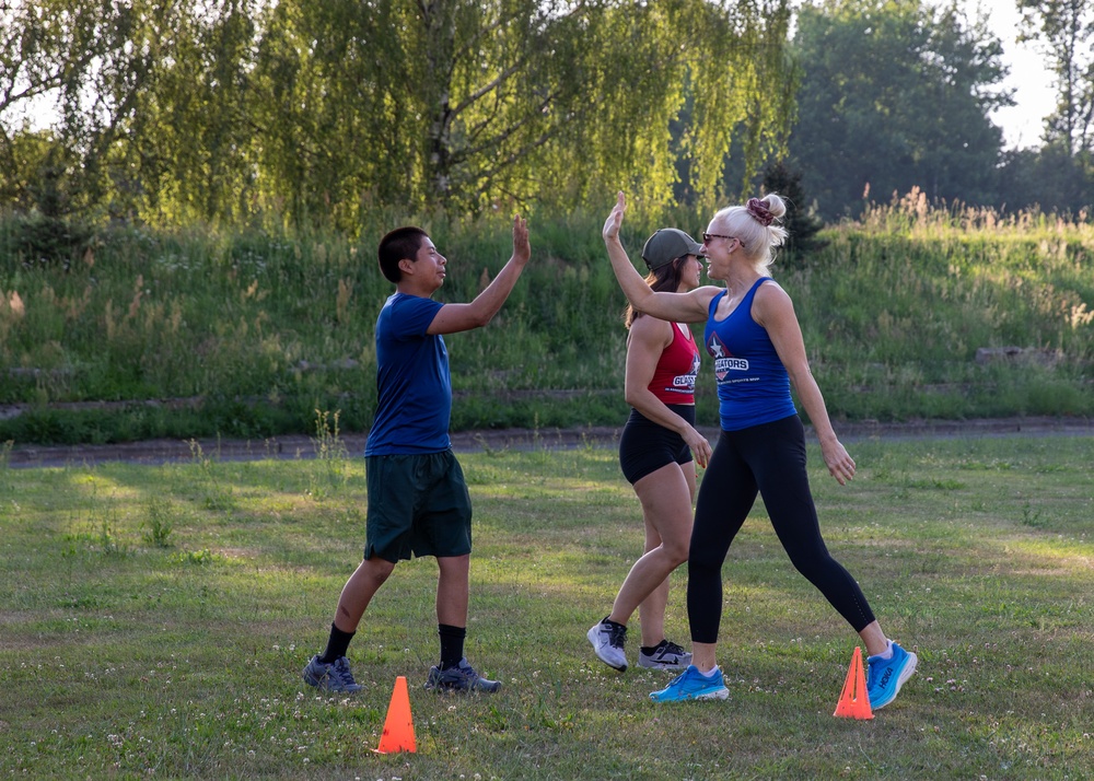 American Gladiators Visits 1st Cavalry Division Troopers