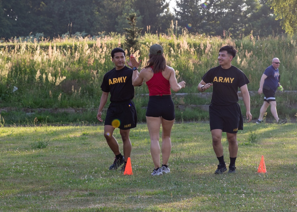 American Gladiators Visits 1st Cavalry Division Troopers