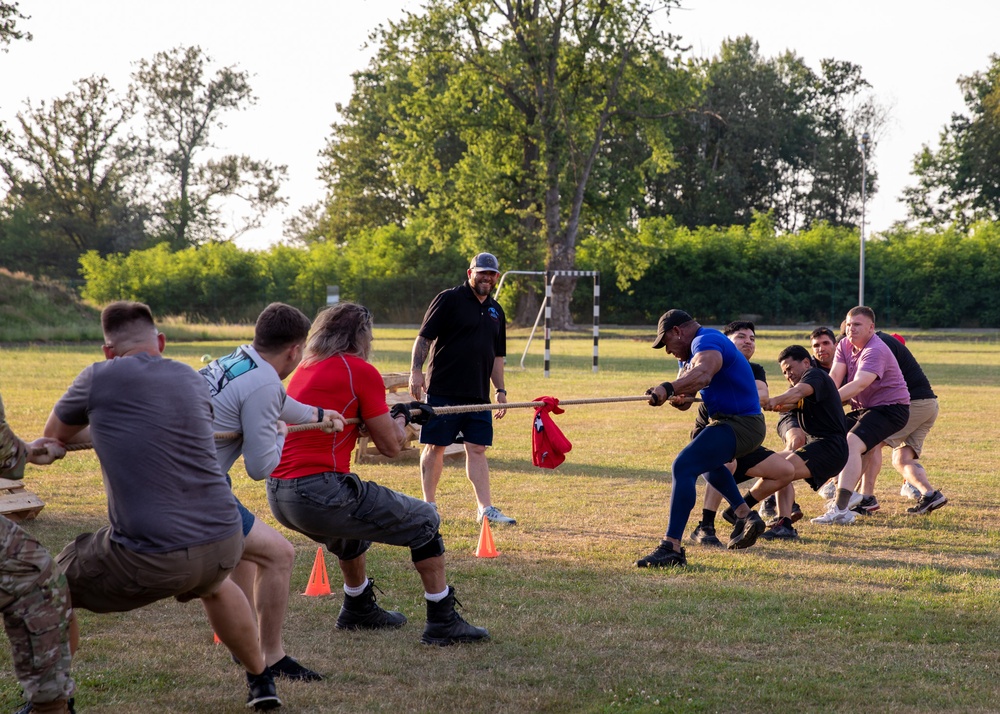 American Gladiators Visits 1st Cavalry Division Troopers