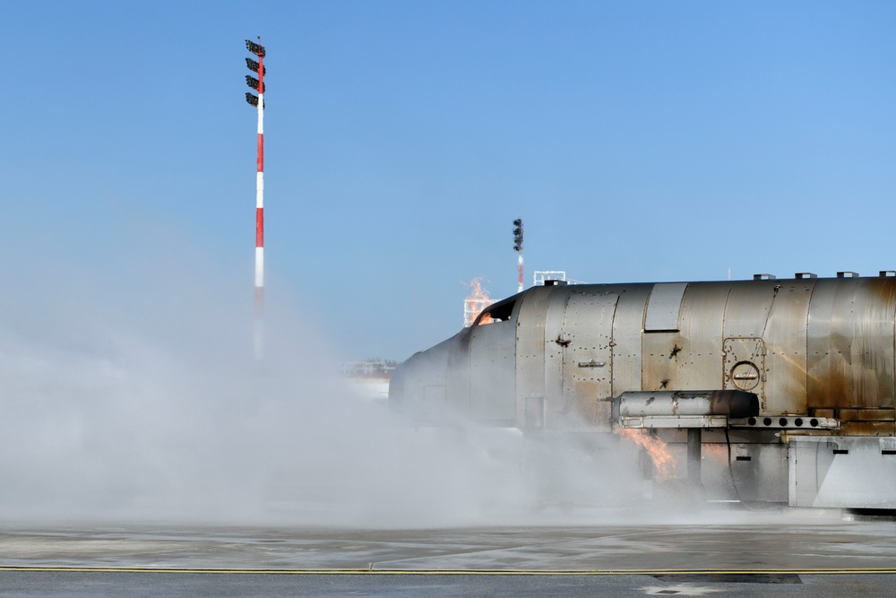 NSA Souda Bay Fire &amp; Emergency Services live fire training