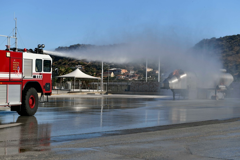 NSA Souda Bay Fire &amp; Emergency Services live fire training