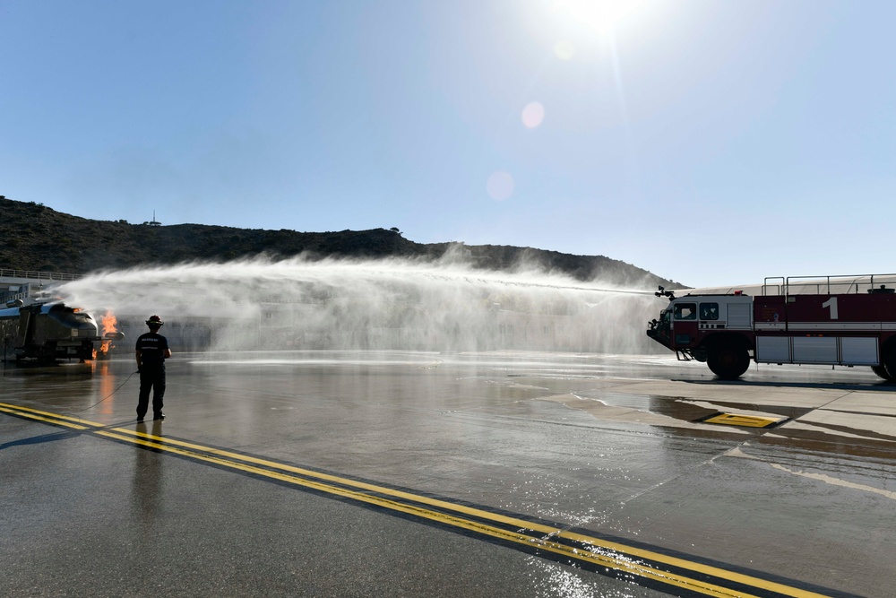 NSA Souda Bay Fire &amp; Emergency Services live fire training