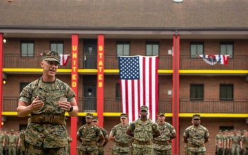 Marine Corps Security Force Battalion (MCSFBn) Holds a Change of Command