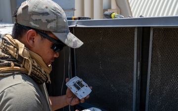 379th ECES HVAC technicians combat rising temperatures