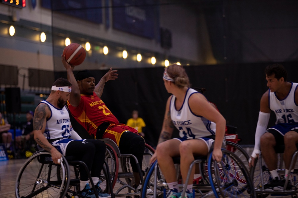 Team Air Force vs Team Marine Corps Wheelchair Basketball