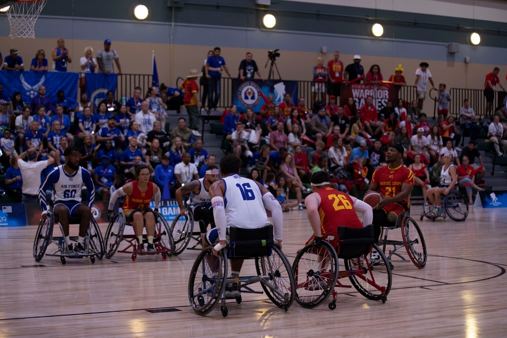 Team Air Force vs Team Marine Corps Wheelchair Basketball