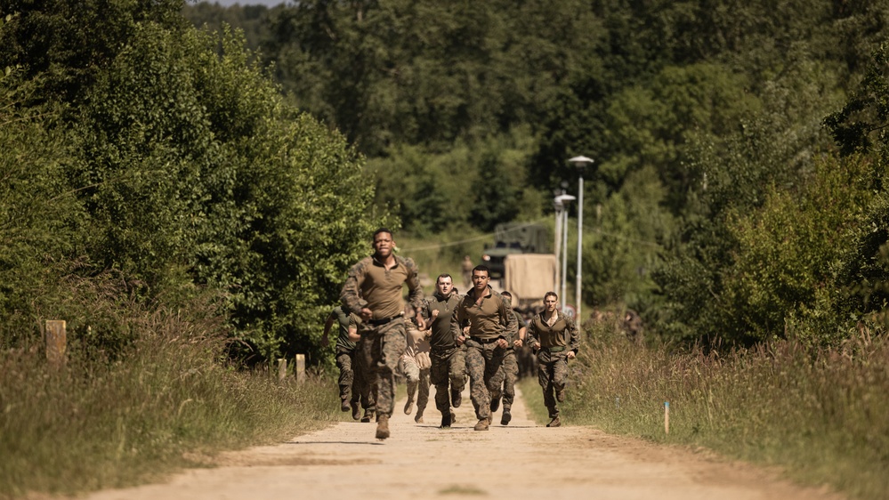 U.S. Marines with BLT 1/8, Polish, and Romanian Soldiers Participate in Warriors Day during BALTOPS 24