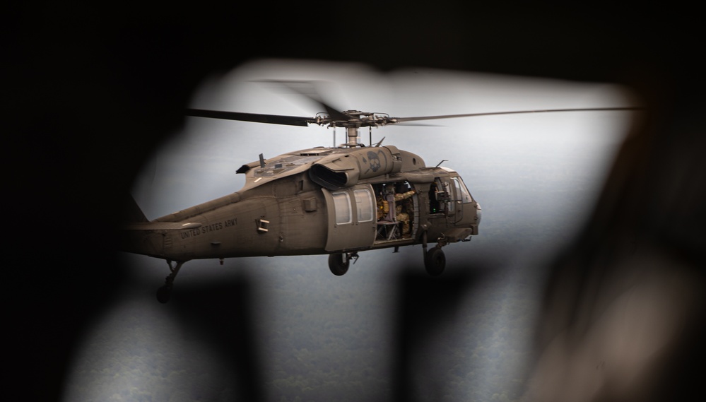 1-131st Aviation Regiment conducts aerial gunnery training at Camp Shelby