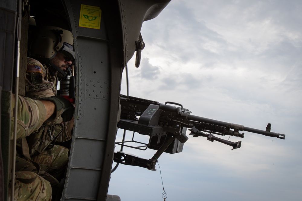 1-131st Aviation Regiment conducts aerial gunnery training at Camp Shelby