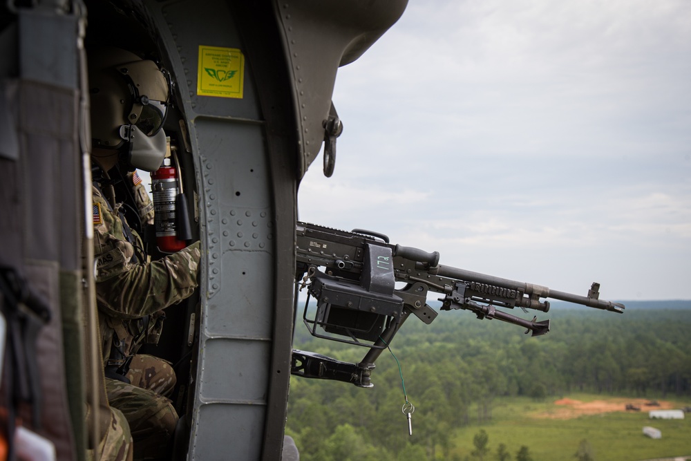 1-131st Aviation Regiment conducts aerial gunnery training at Camp Shelby