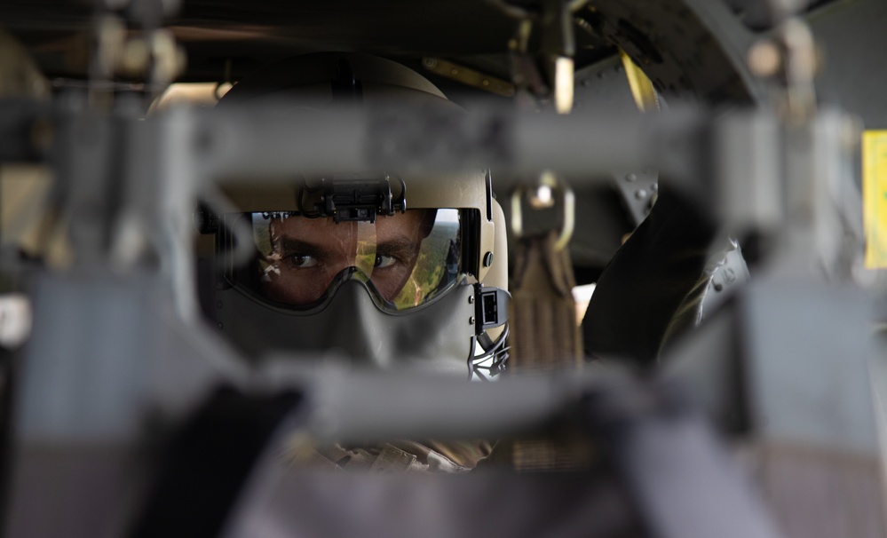 1-131st Aviation Regiment conducts aerial gunnery training at Camp Shelby