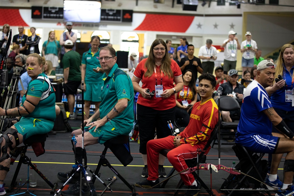 The Finals for the Archery Competition during the DoD Warrior Games 2024
