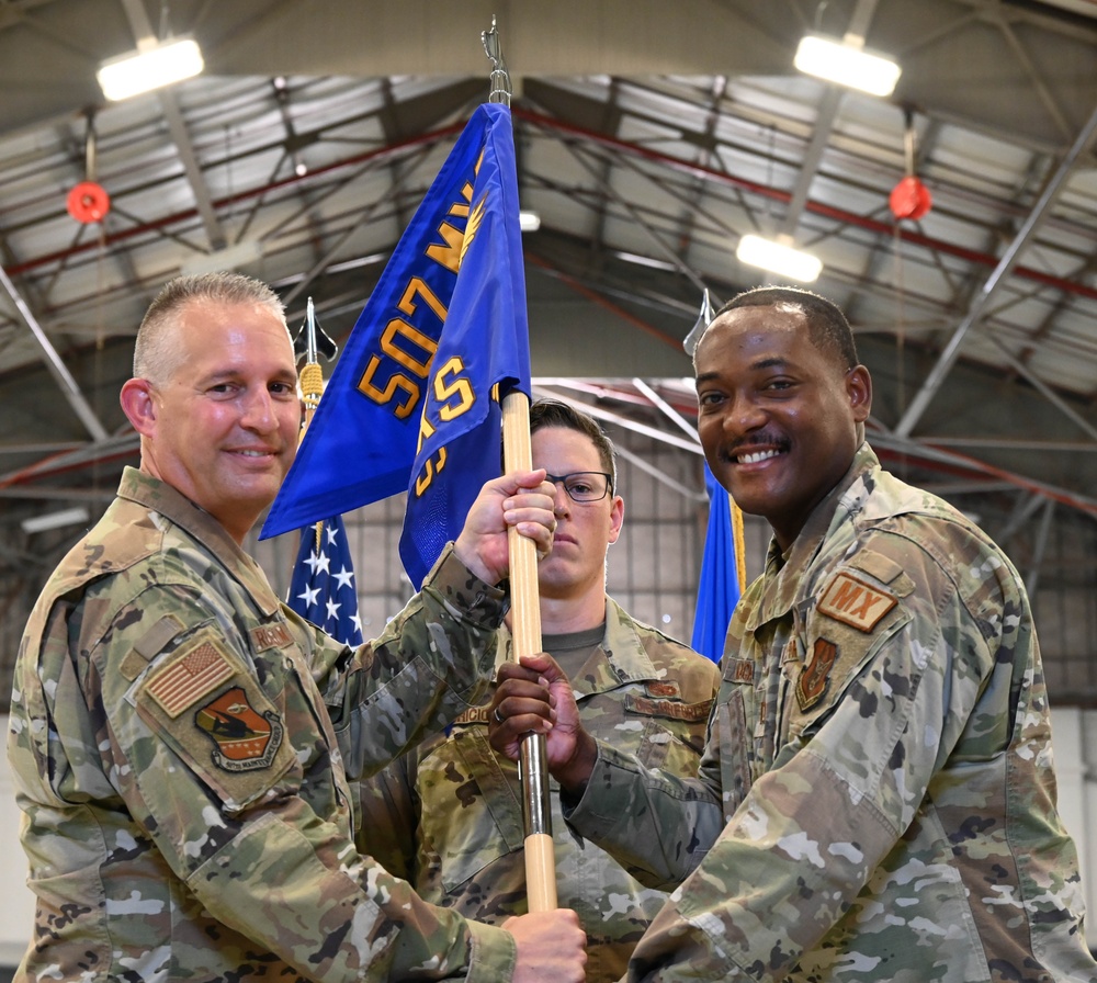 507th Maintenance Squadron Change of Command Ceremony