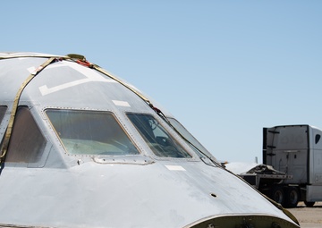 C-5A Galaxy is disassembled and reused for fuselage trainer