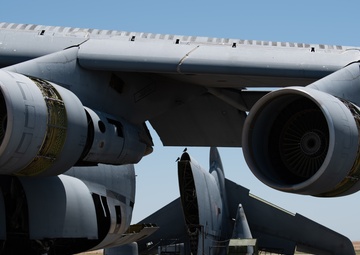 C-5A Galaxy is disassembled and reused for fuselage trainer