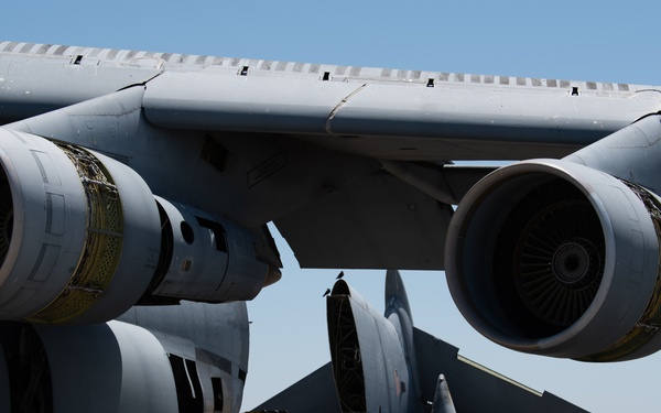 C-5A Galaxy is disassembled and reused for fuselage trainer