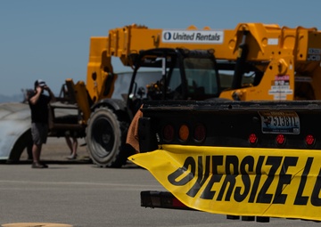 C-5A Galaxy is disassembled and reused for fuselage trainer